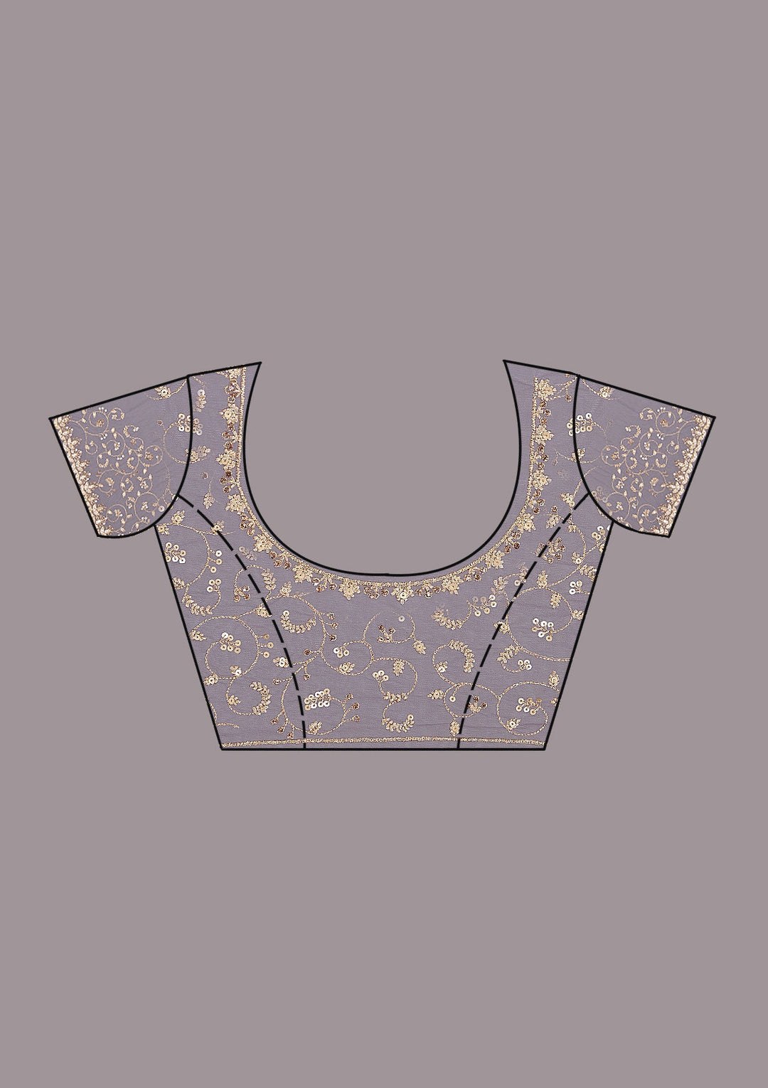 Onion Pink Cutdana Tissue Saree