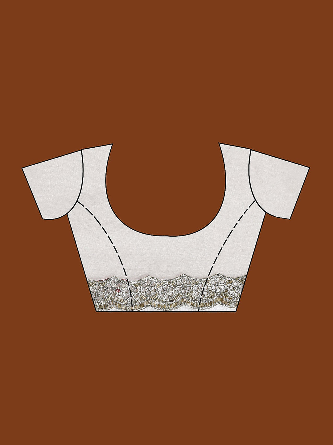 Beige Cutdana Tissue Saree