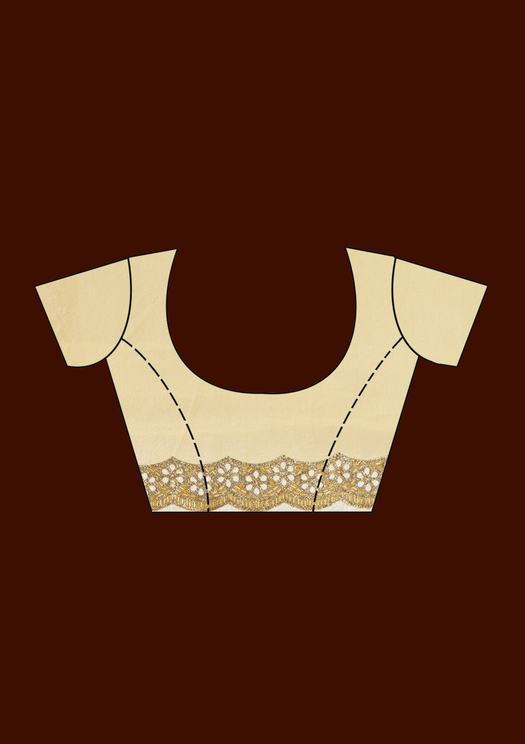 Gold Cutdana Tissue Saree