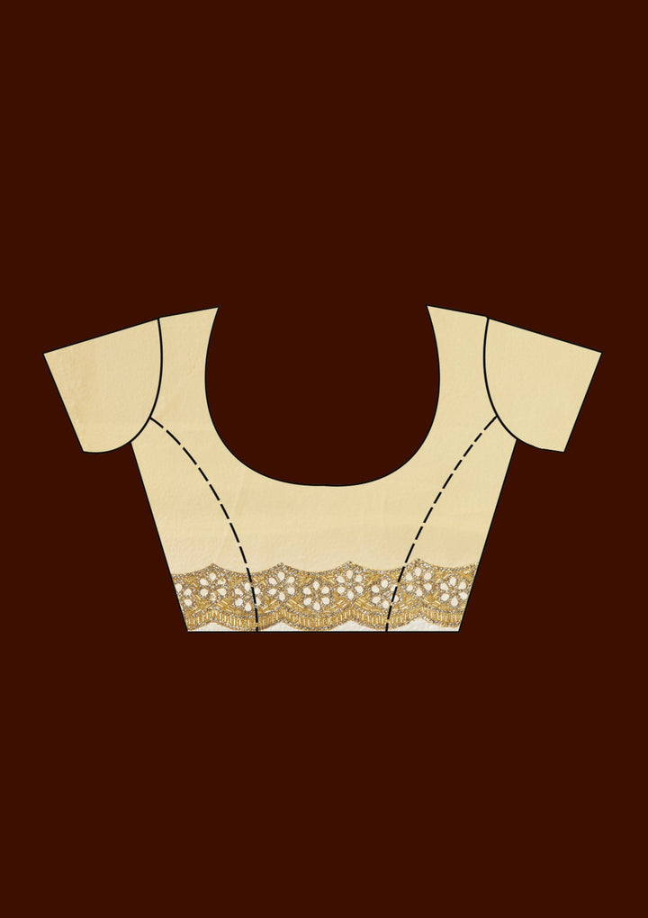 Gold Cutdana Tissue Saree