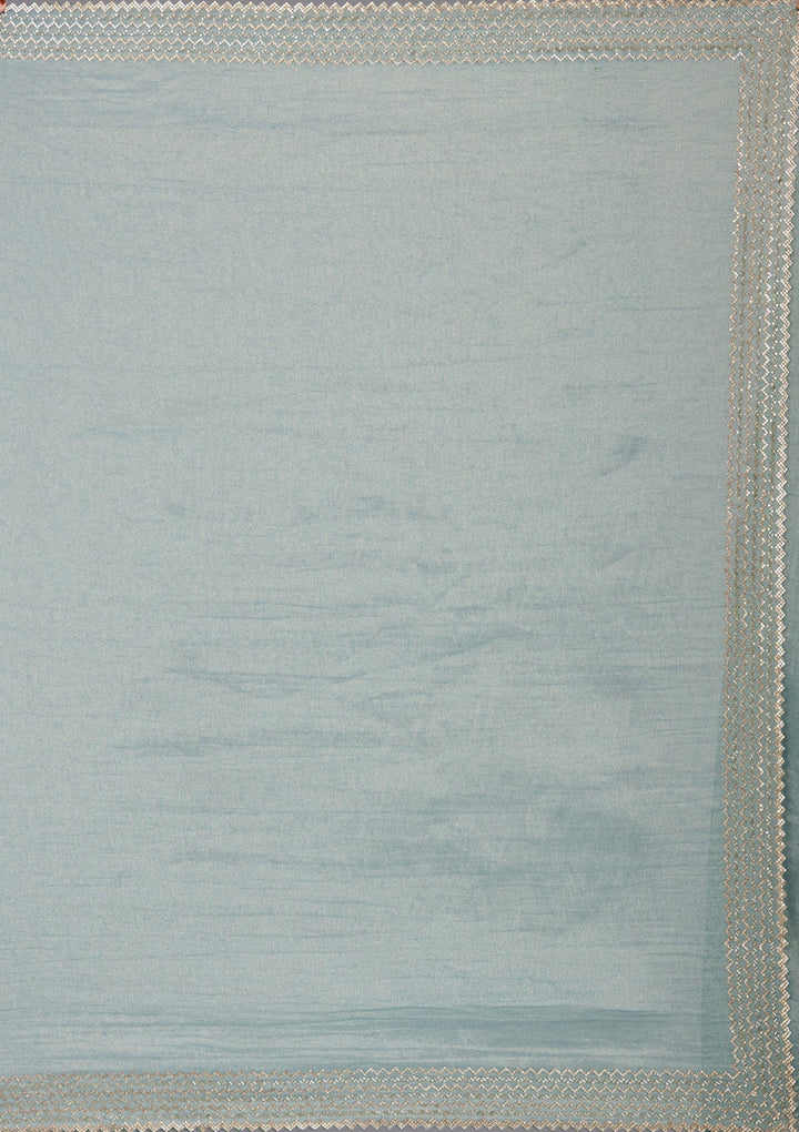 Mustard Stonework (Gold) Organza Saree