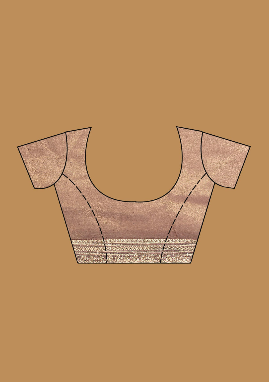 Lavender Zariwork (Gold) Tissue Saree