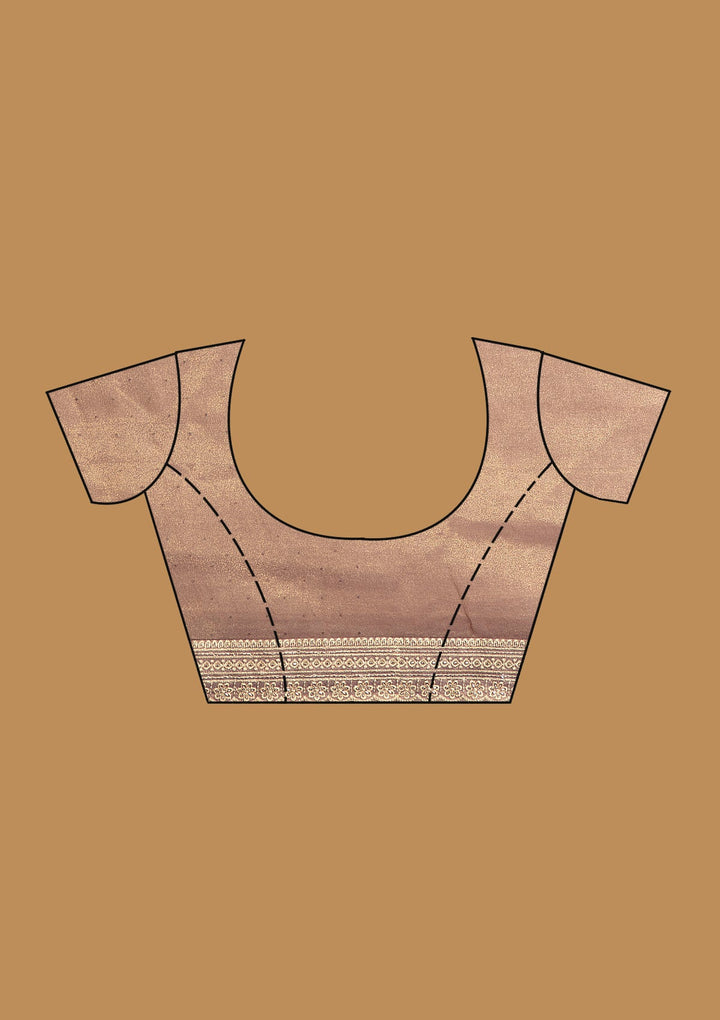 Lavender Zariwork (Gold) Tissue Saree