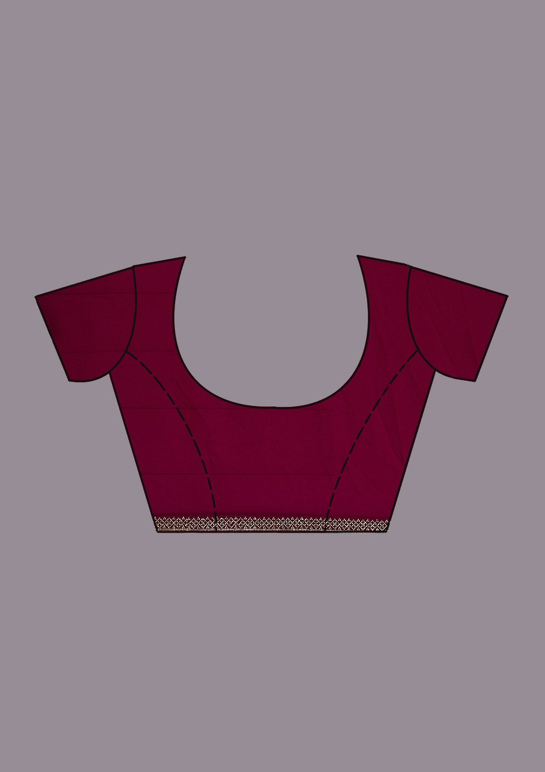 Maroon Stonework (Gold) Georgette Saree_koskii