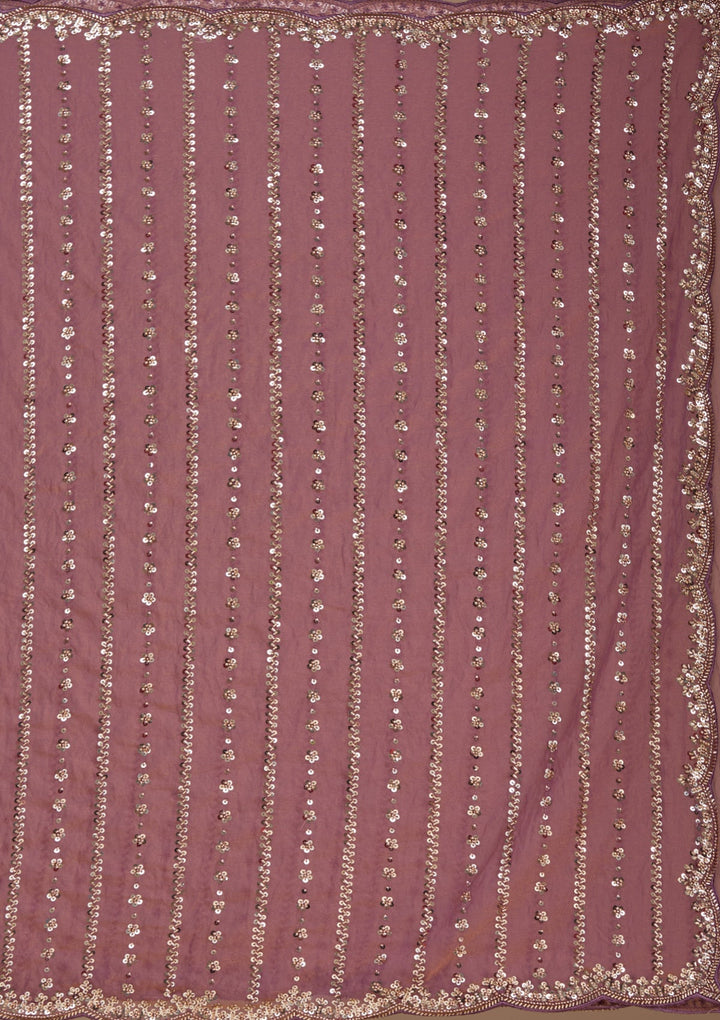 Lavender Cutdana Tissue Saree_koskii
