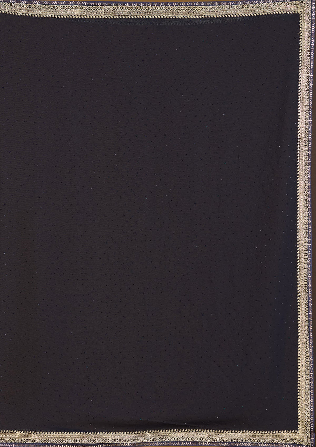 Navy Blue Zariwork (Silver) Georgette Saree