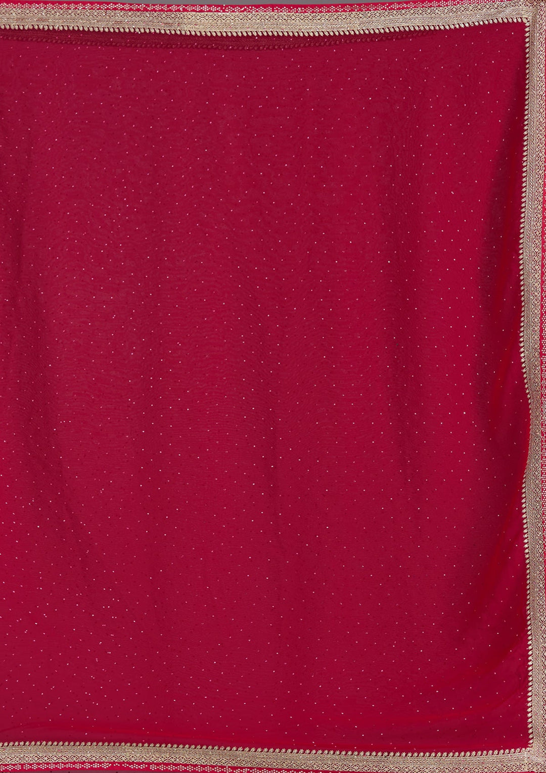 Rani Pink Zariwork (Silver) Georgette Saree_koskii