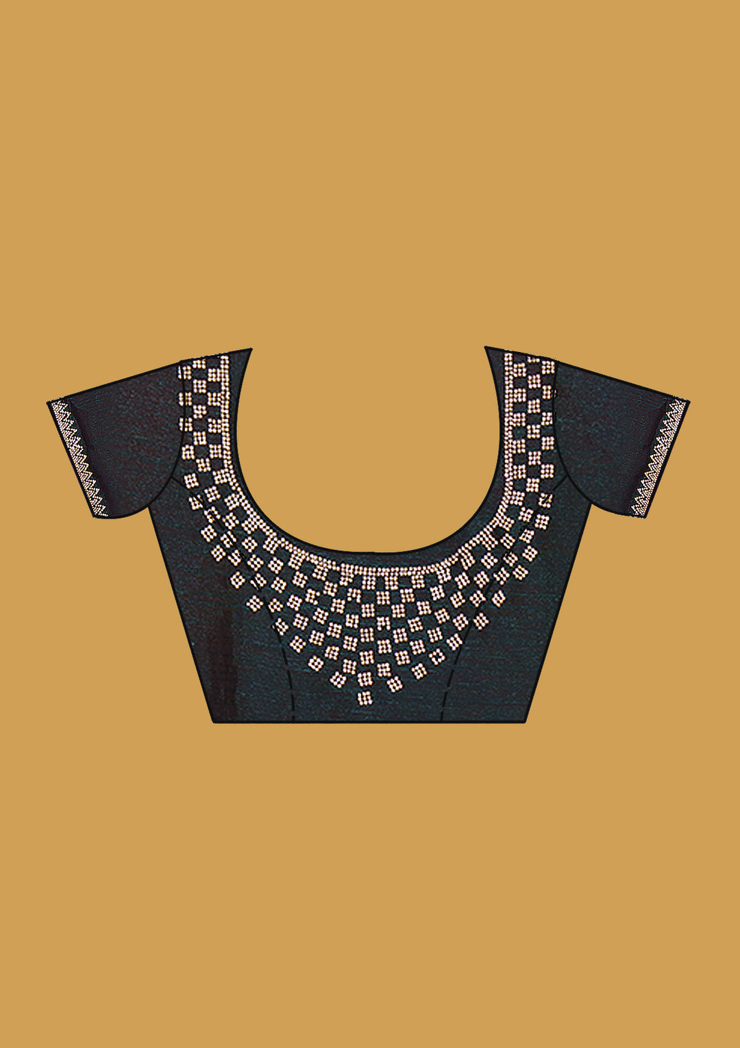 Maroon Stonework (Gold) Tissue Saree