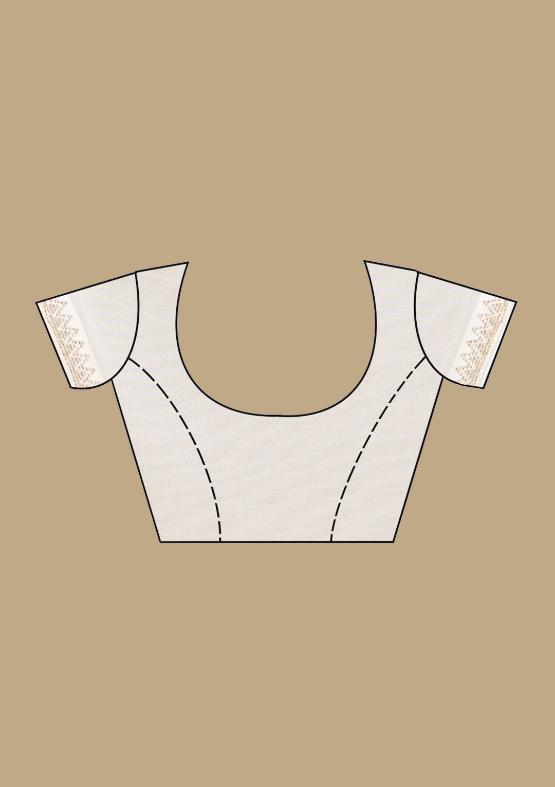 Off White Stonework (Gold) Tissue Saree