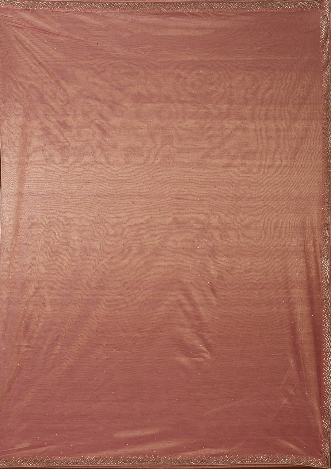 Rust Stonework (Gold) Tissue Saree