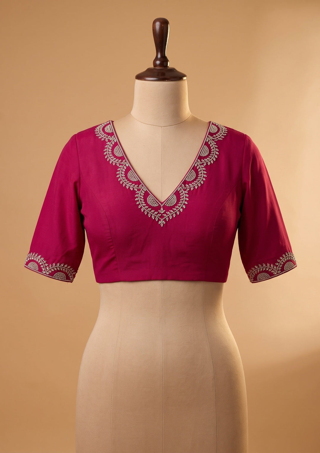 Beige Tissue Bandhej Cutdana Saree With Matching Blouse Piece