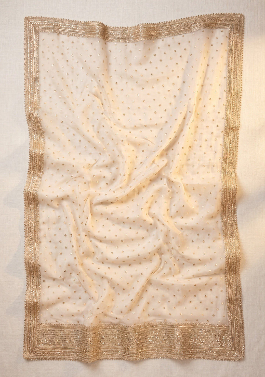 Lavender Zariwork (Gold) Chanderi Saree With Matching Blouse Piece