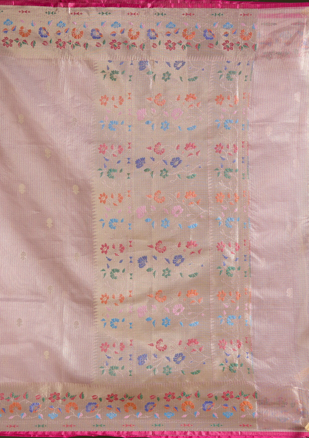 Lavender Zariwork (Gold) Banarasi Silk Saree-koskii
