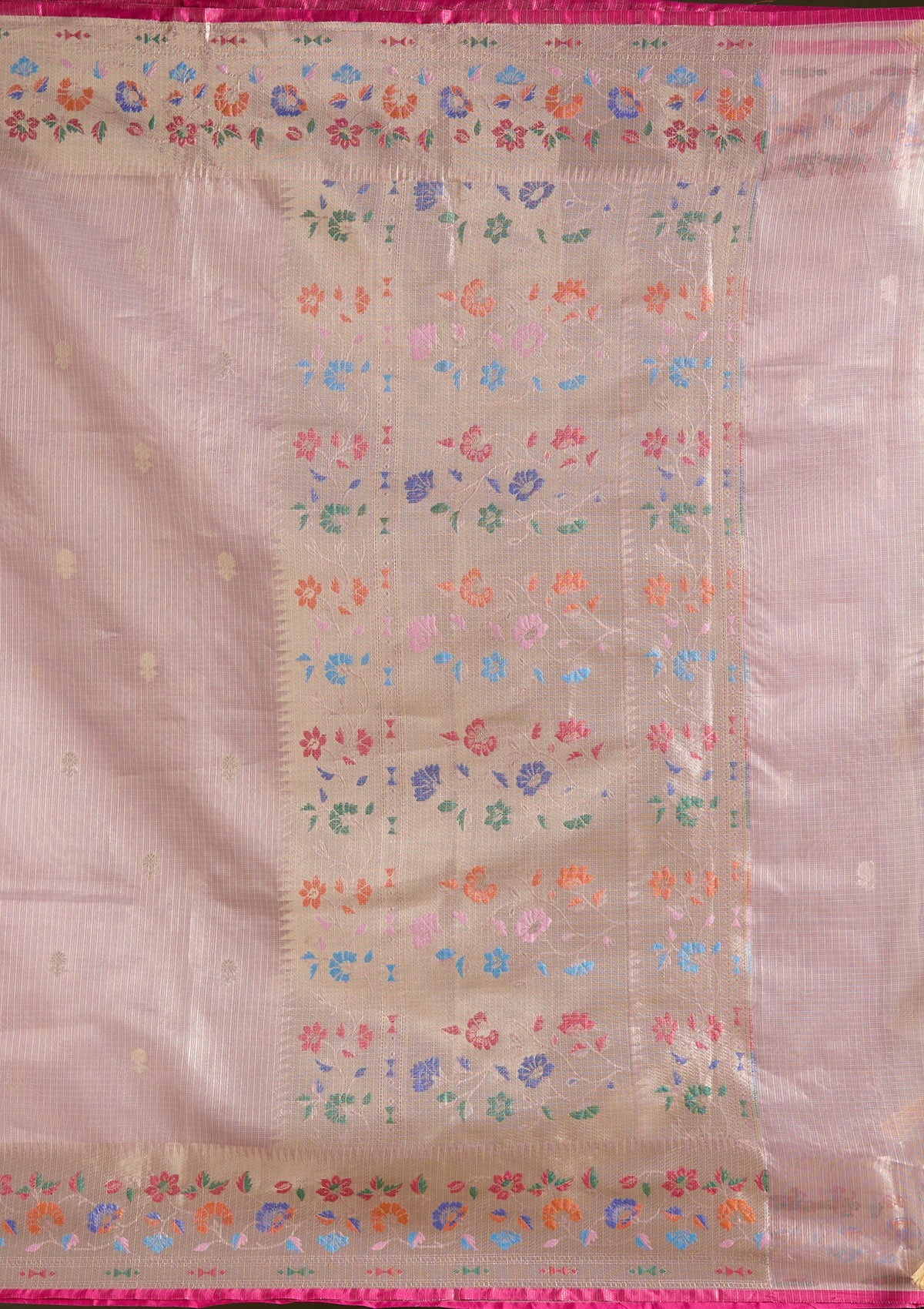 Lavender Zariwork (Gold) Banarasi Silk Saree-koskii