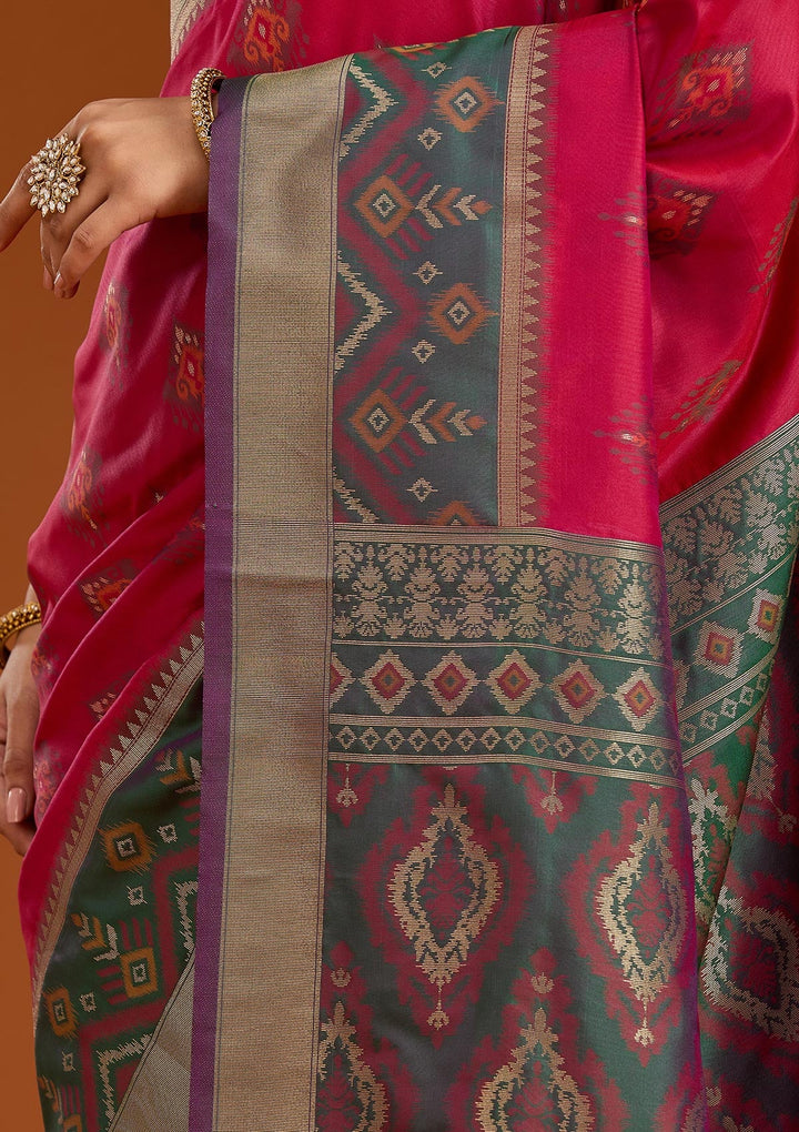 Magenta Pink Kanjivaram Art Silk Silk_Saree-Koskii