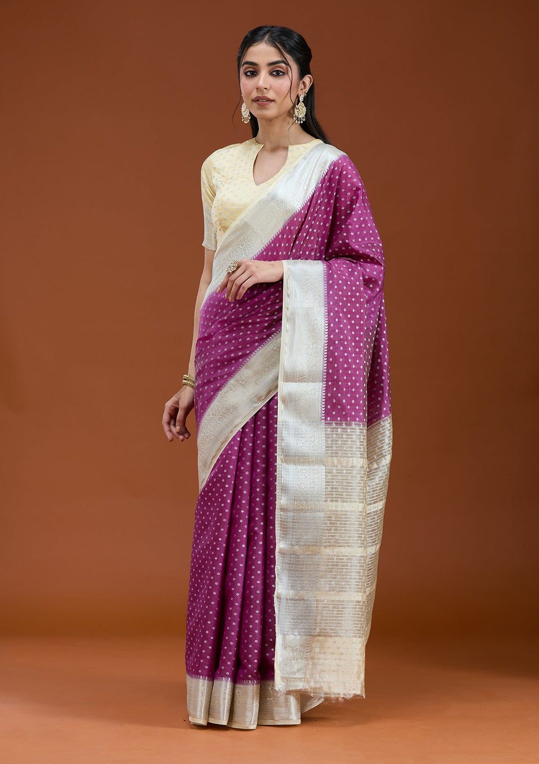 Wine Null Silk Silk_Saree_koskii