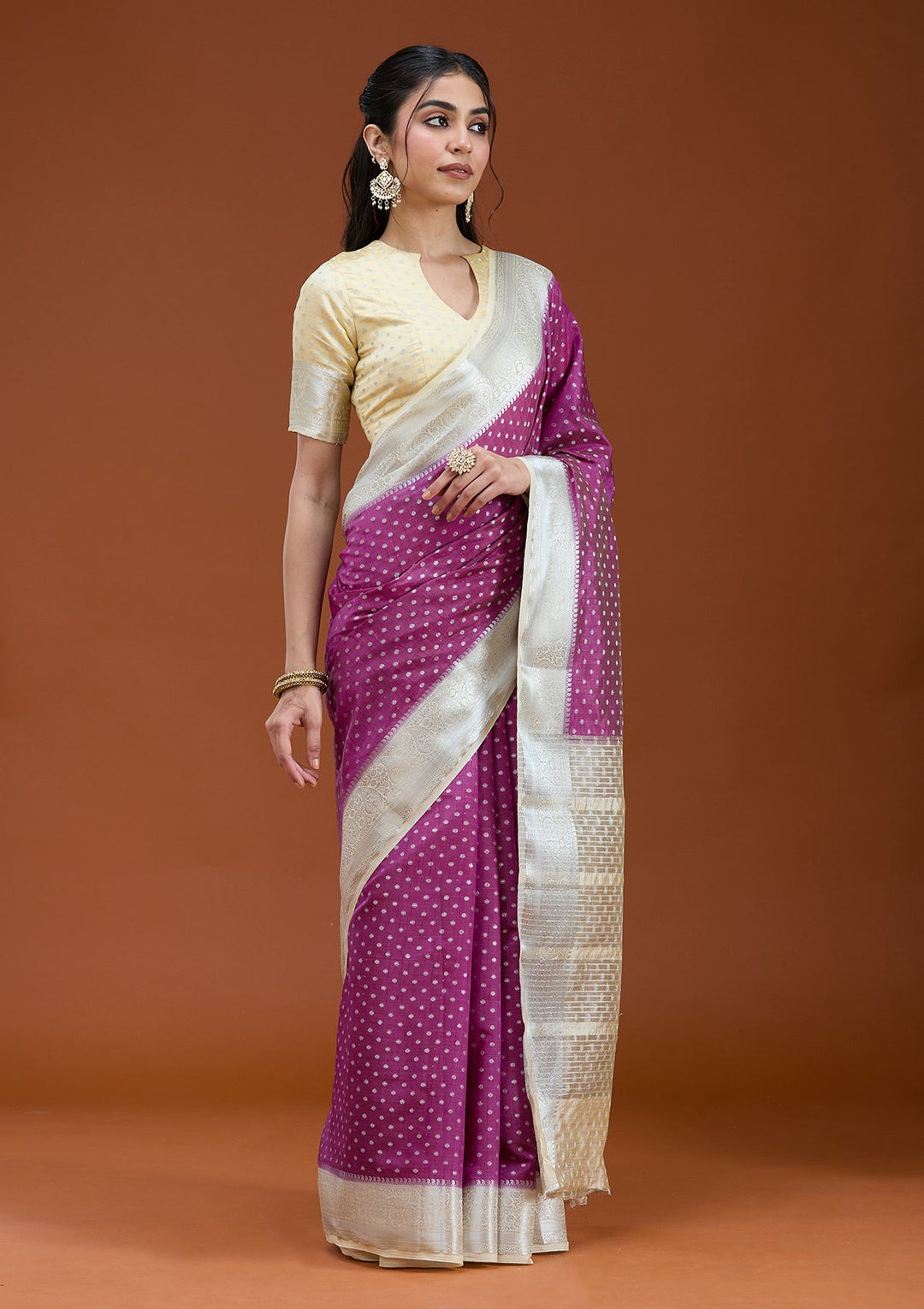 Wine Null Silk Silk_Saree_koskii