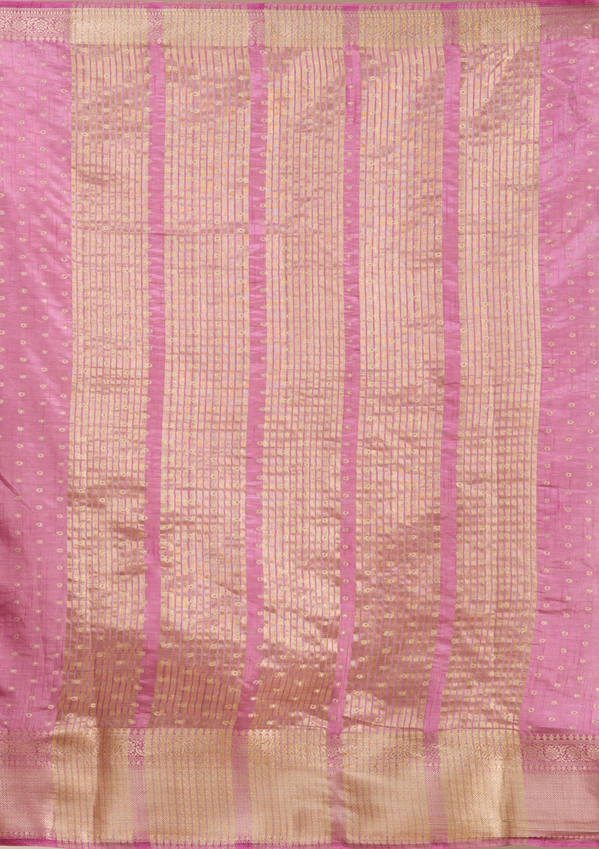 Lavender Zariwork (Gold) Tussar Silk Saree-koskii