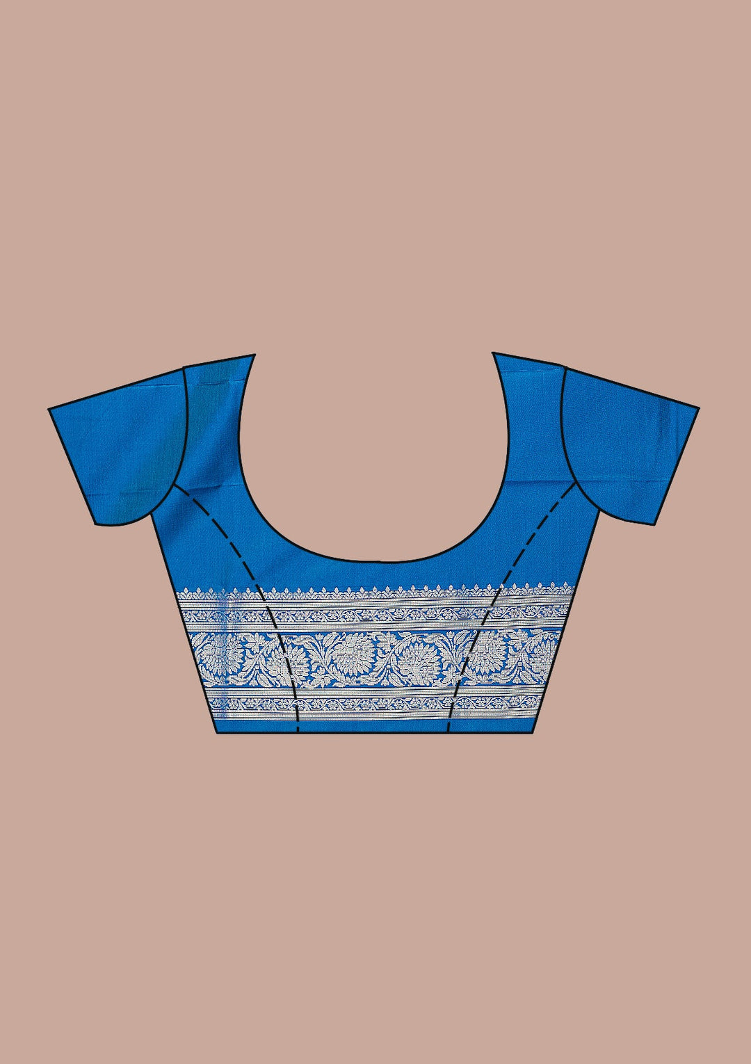 Turquoise Blue Paithani Silk Saree-koskii