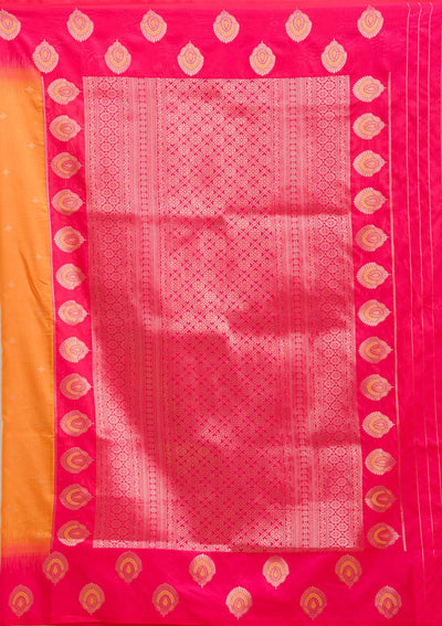 Orange Paithani Silk Saree-koskii