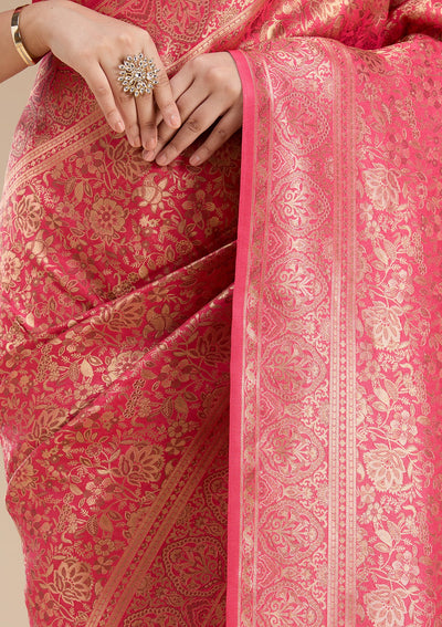 Red Banarasi Silk Saree-koskii
