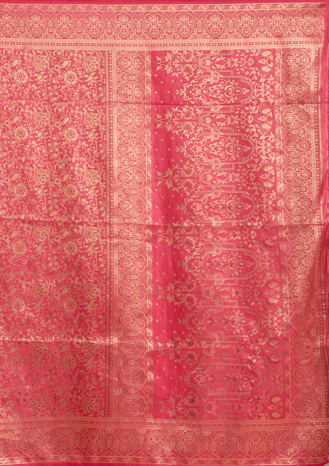 Red Banarasi Silk Saree-koskii