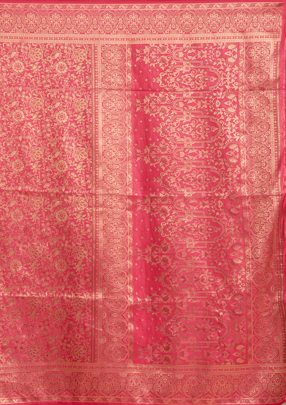 Red Banarasi Silk Saree-koskii