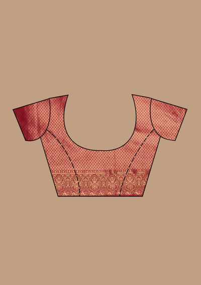 Red Banarasi Silk Saree-koskii