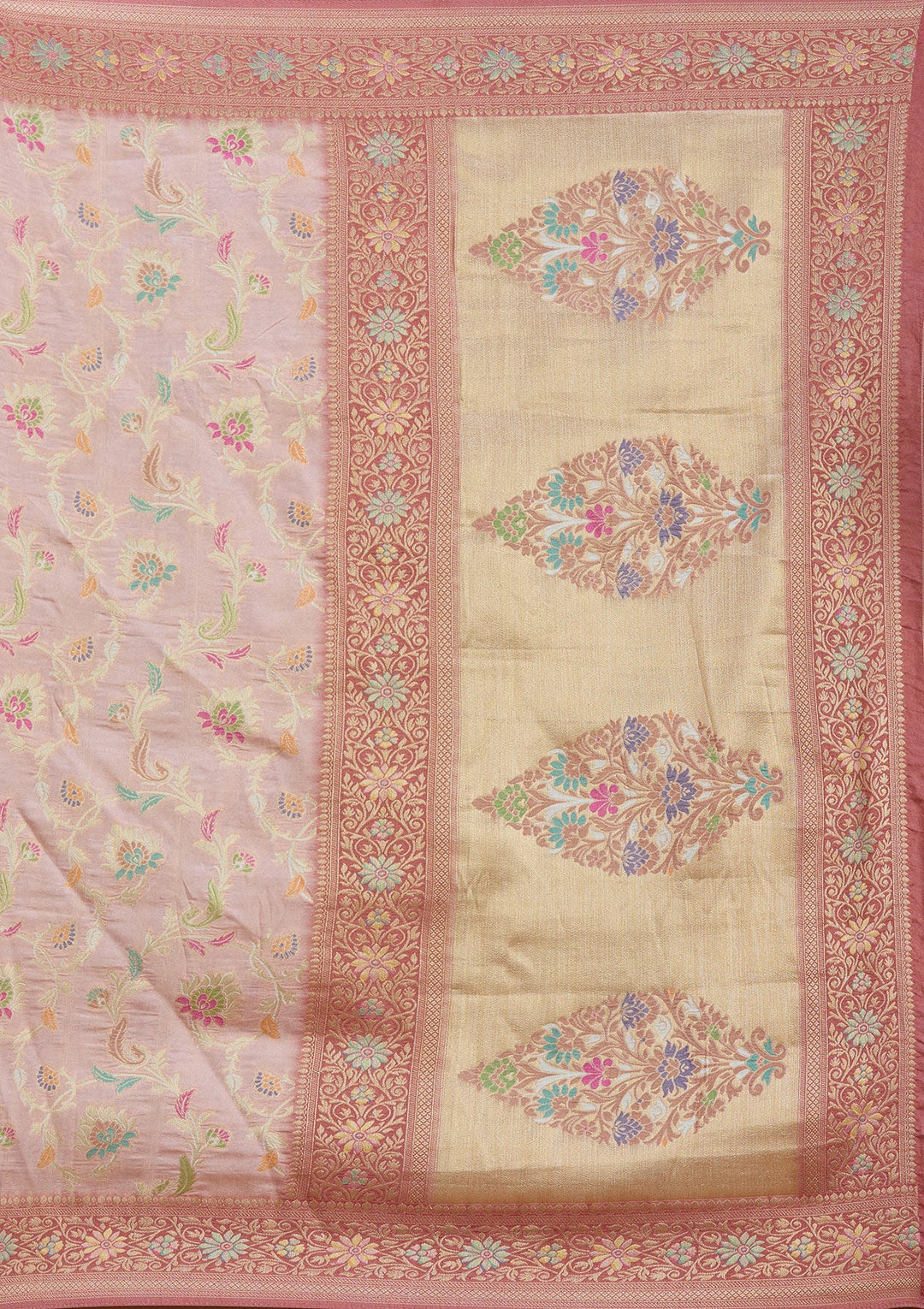 Baby Pink Null Silk Silk_Saree_koskii
