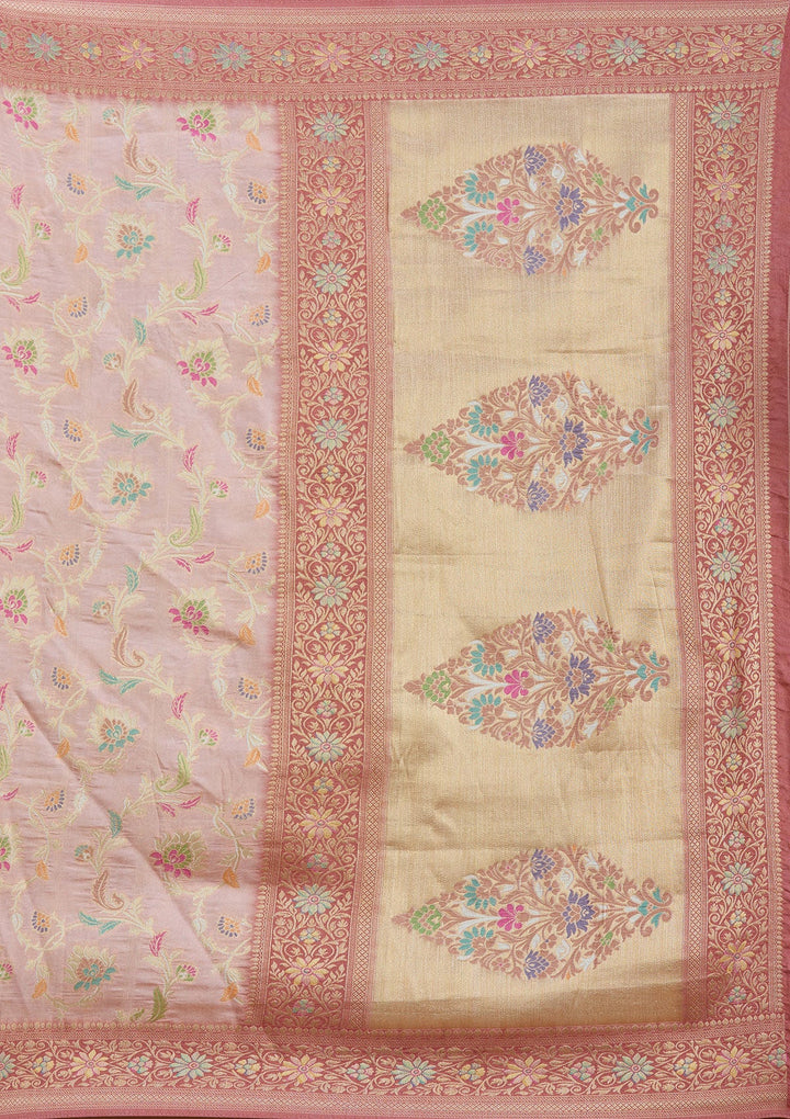 Baby Pink Null Silk Silk_Saree_koskii