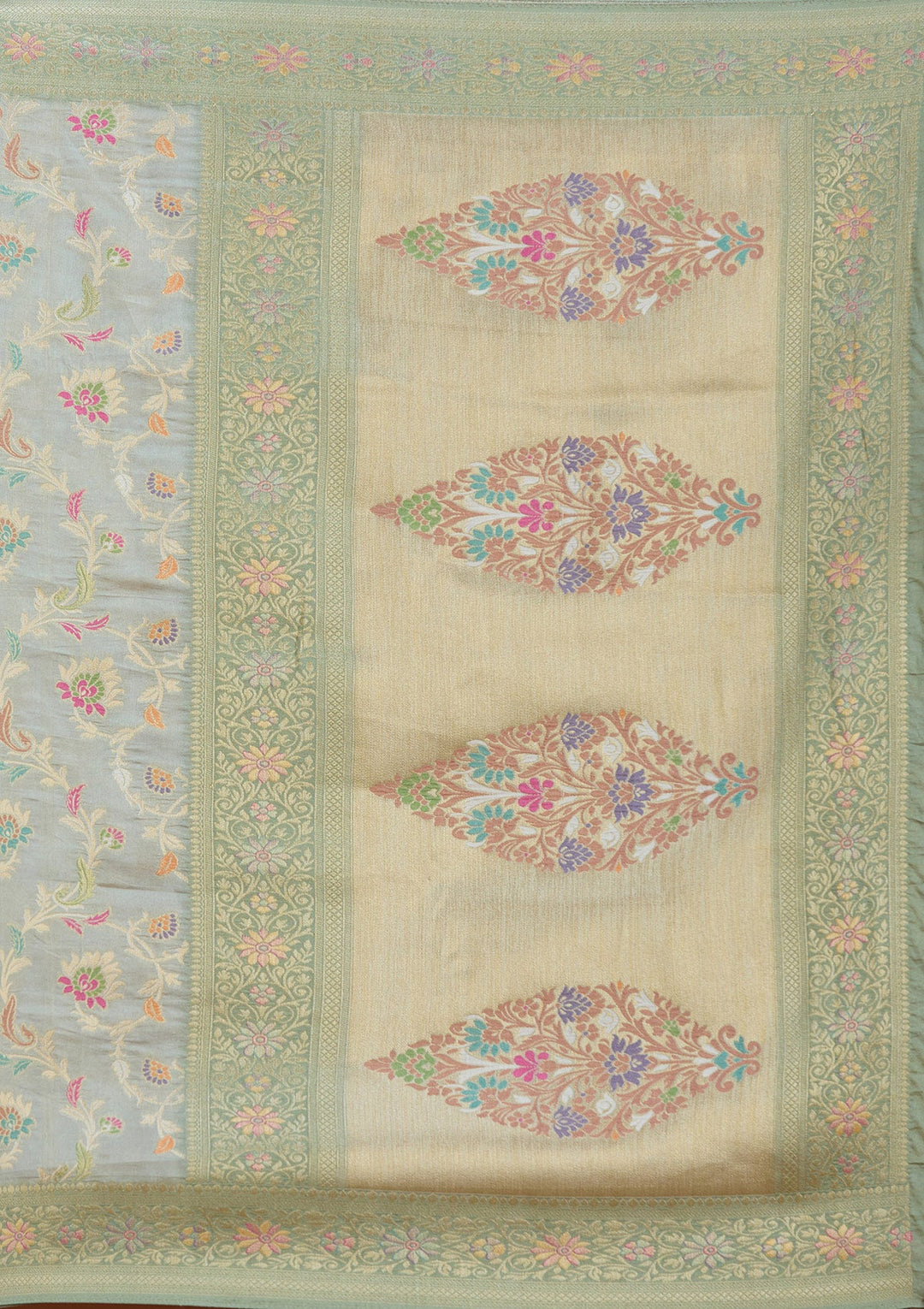Pista Green Null Silk Silk_Saree_koskii