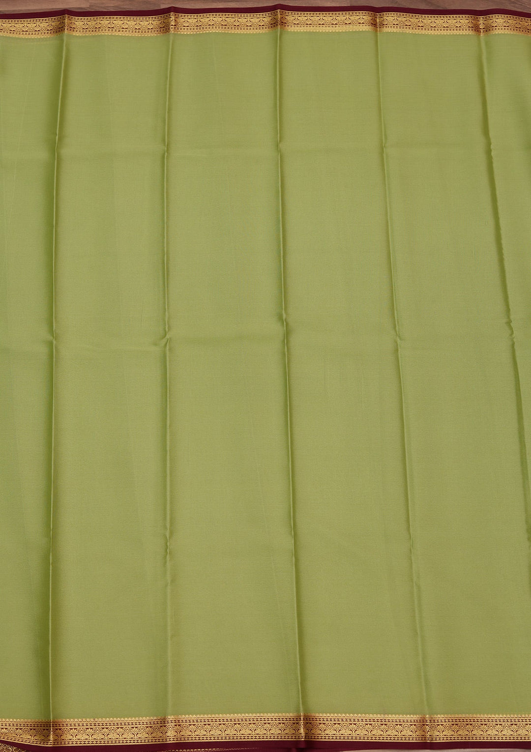 Pista Green Zariwork Pure Crepe Silk Saree_koskii