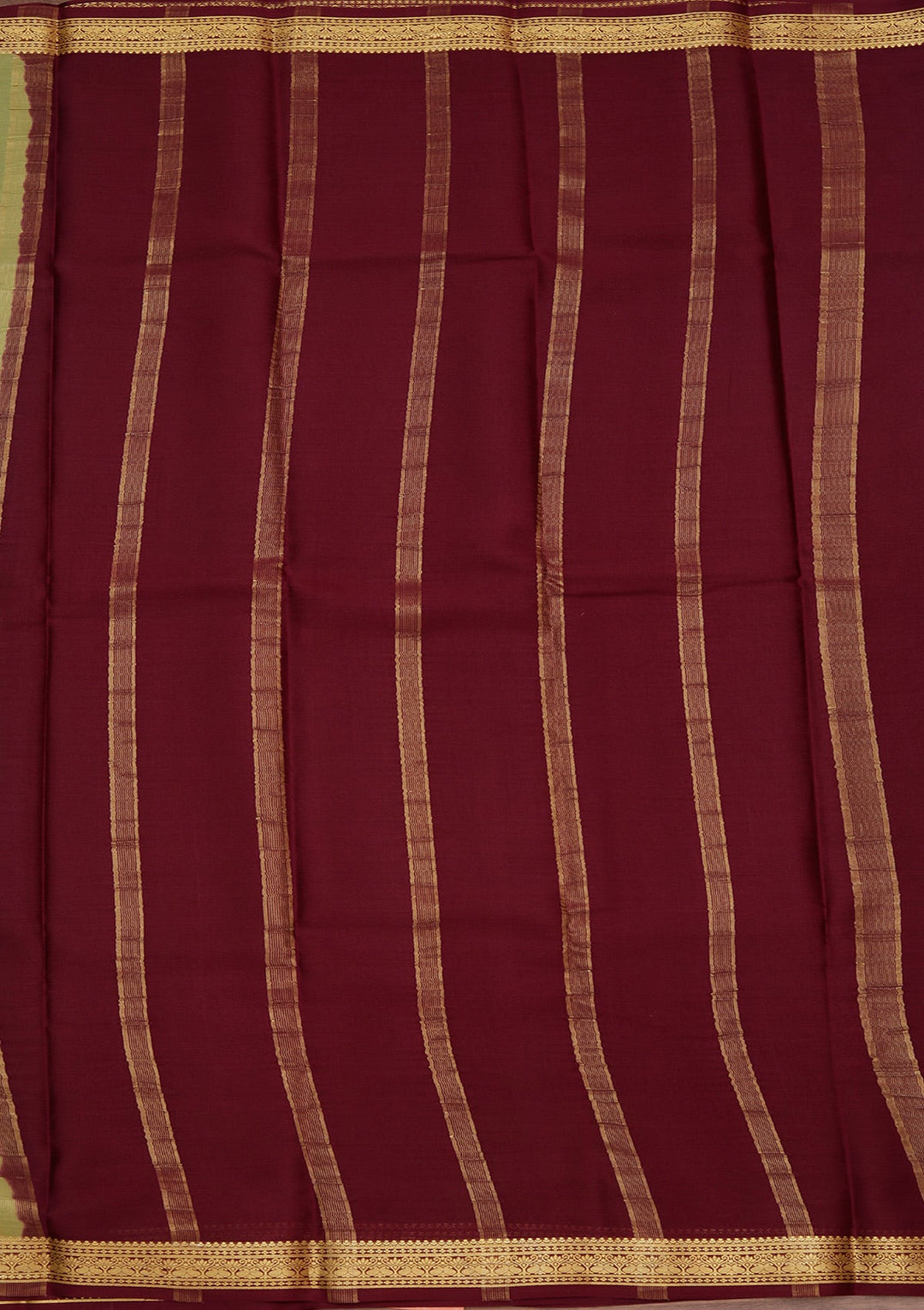 Pista Green Zariwork Pure Crepe Silk Saree_koskii