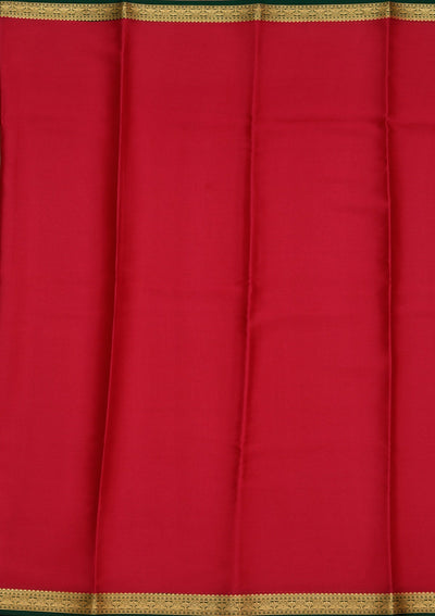 Rani Pink Zariwork Pure Crepe Silk Saree-koskii