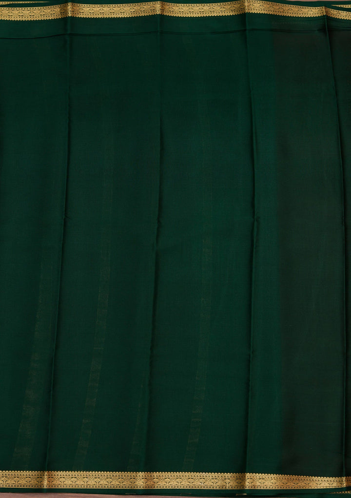 Rani Pink Zariwork Pure Crepe Silk Saree_koskii