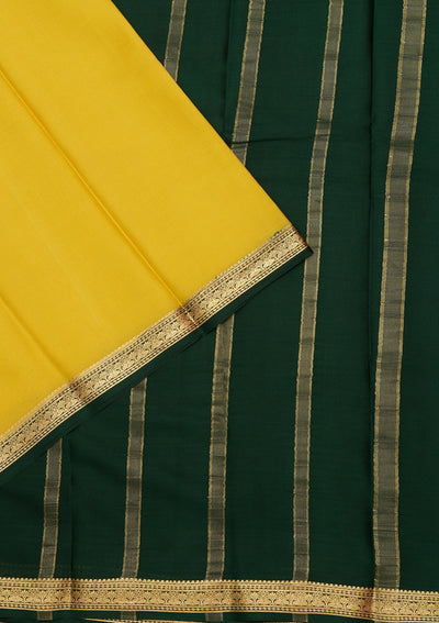 Yellow Zariwork Pure Crepe Silk Saree-koskii