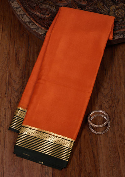 Brown Zariwork Pure Crepe Silk Saree-koskii