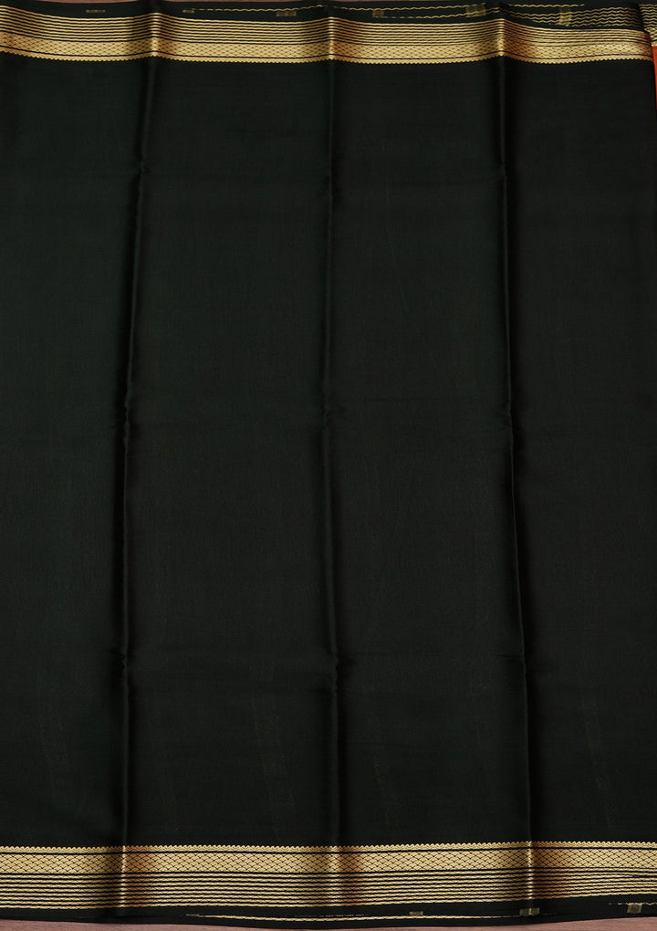 Brown Zariwork Pure Crepe Silk Saree_koskii
