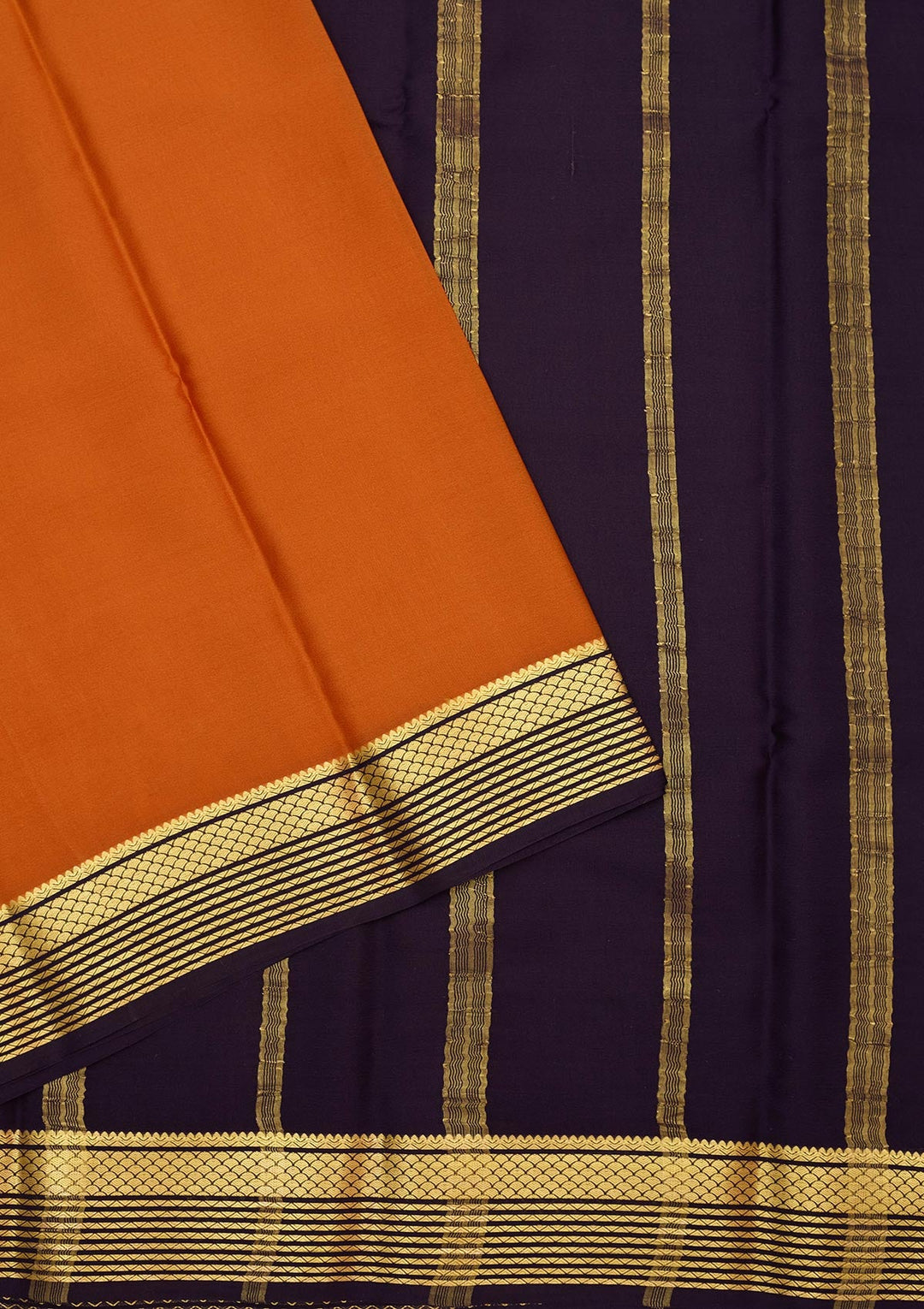Brown Zariwork Pure Crepe Silk Saree-Koskii