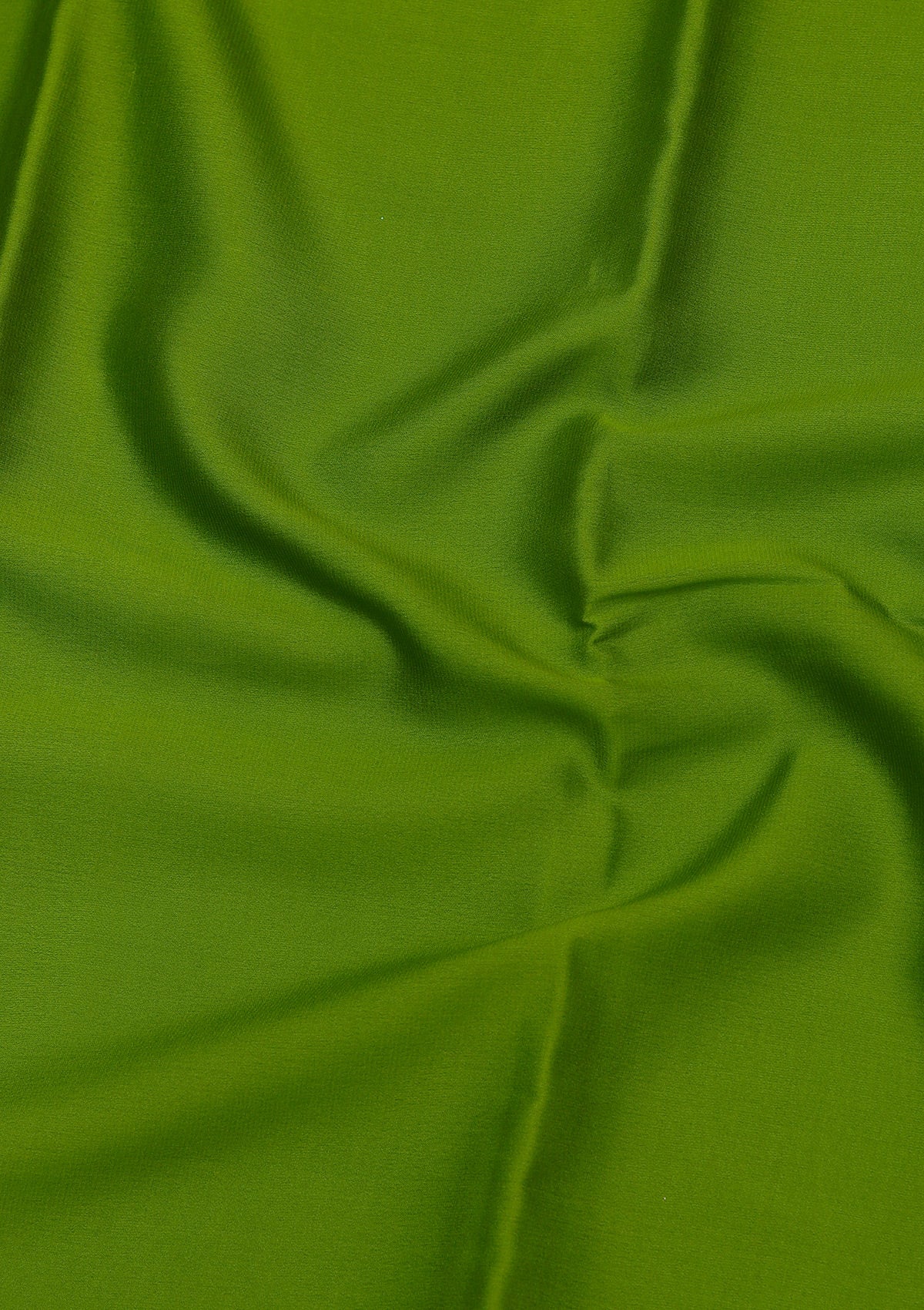 Parrot Green Zariwork Pure Crepe Silk Saree-koskii