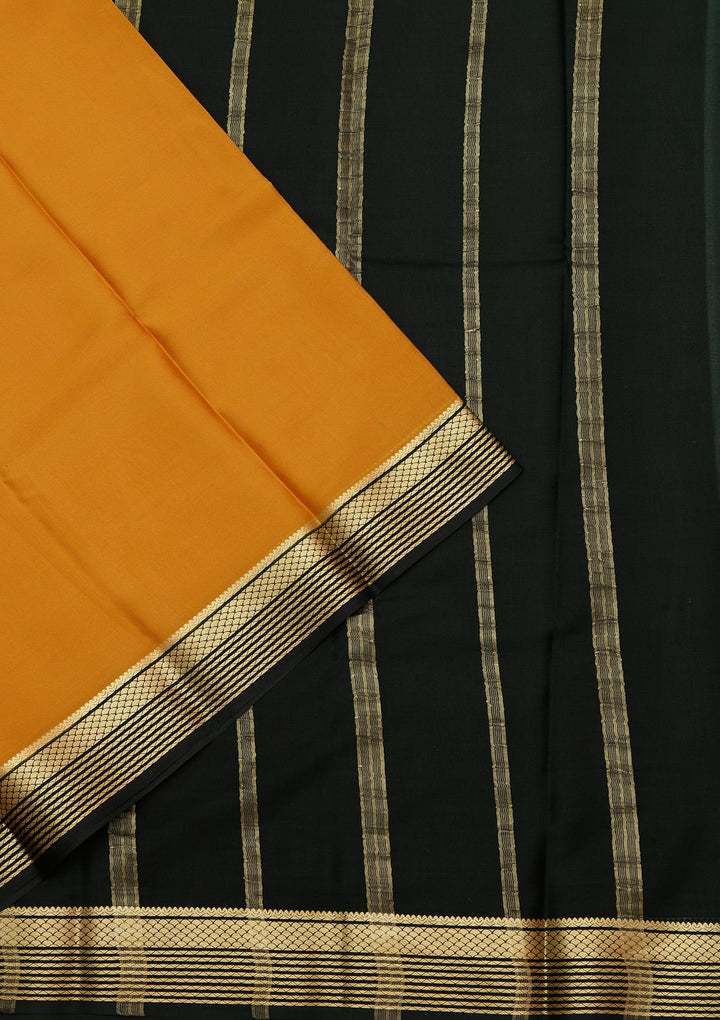Yellow Zariwork Pure Crepe Silk Saree_koskii