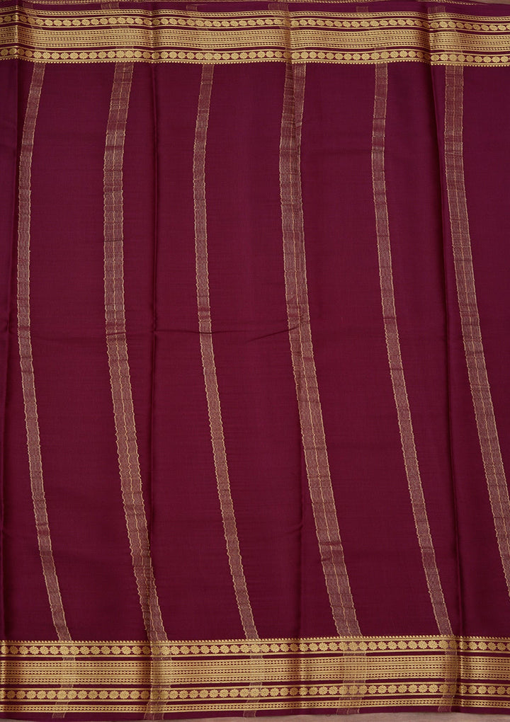 Onion Pink Zariwork Pure Crepe Silk Saree_koskii