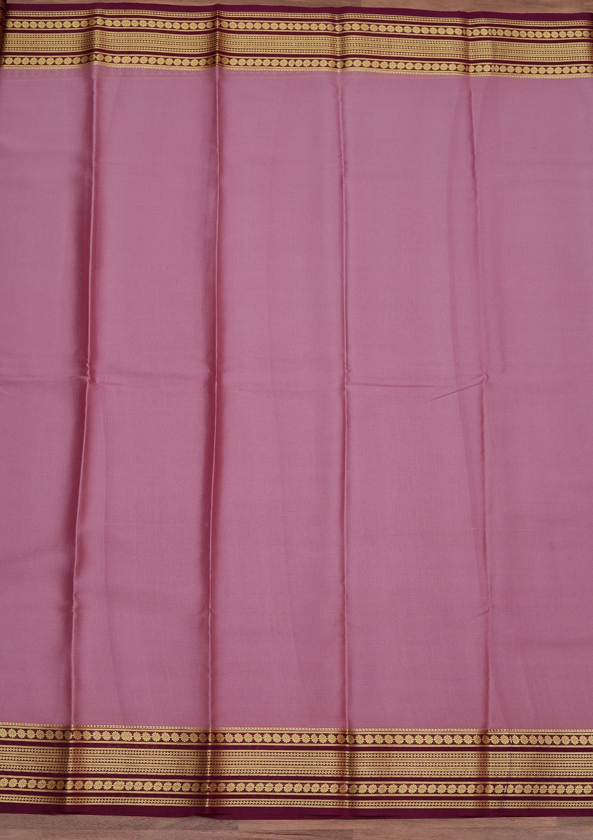 Onion Pink Zariwork Pure Crepe Silk Saree-koskii