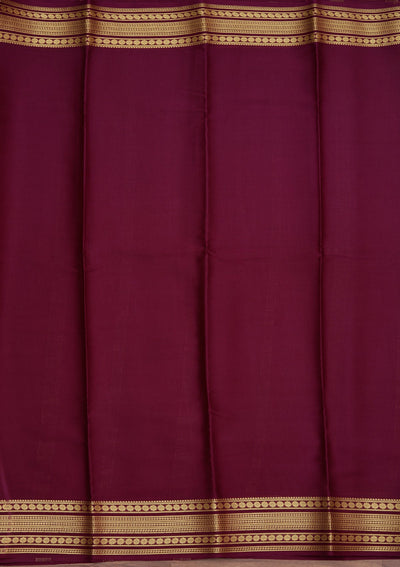 Onion Pink Zariwork Pure Crepe Silk Saree-koskii