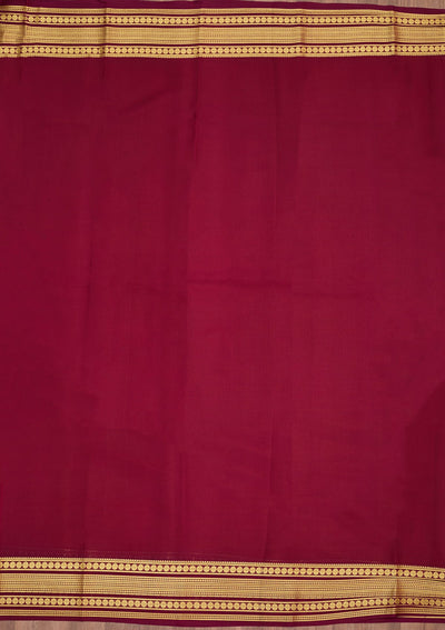 Orange Zariwork Pure Crepe Silk Saree-Koskii