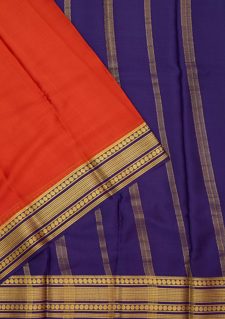 Red Zariwork Pure Crepe Silk Saree-Koskii