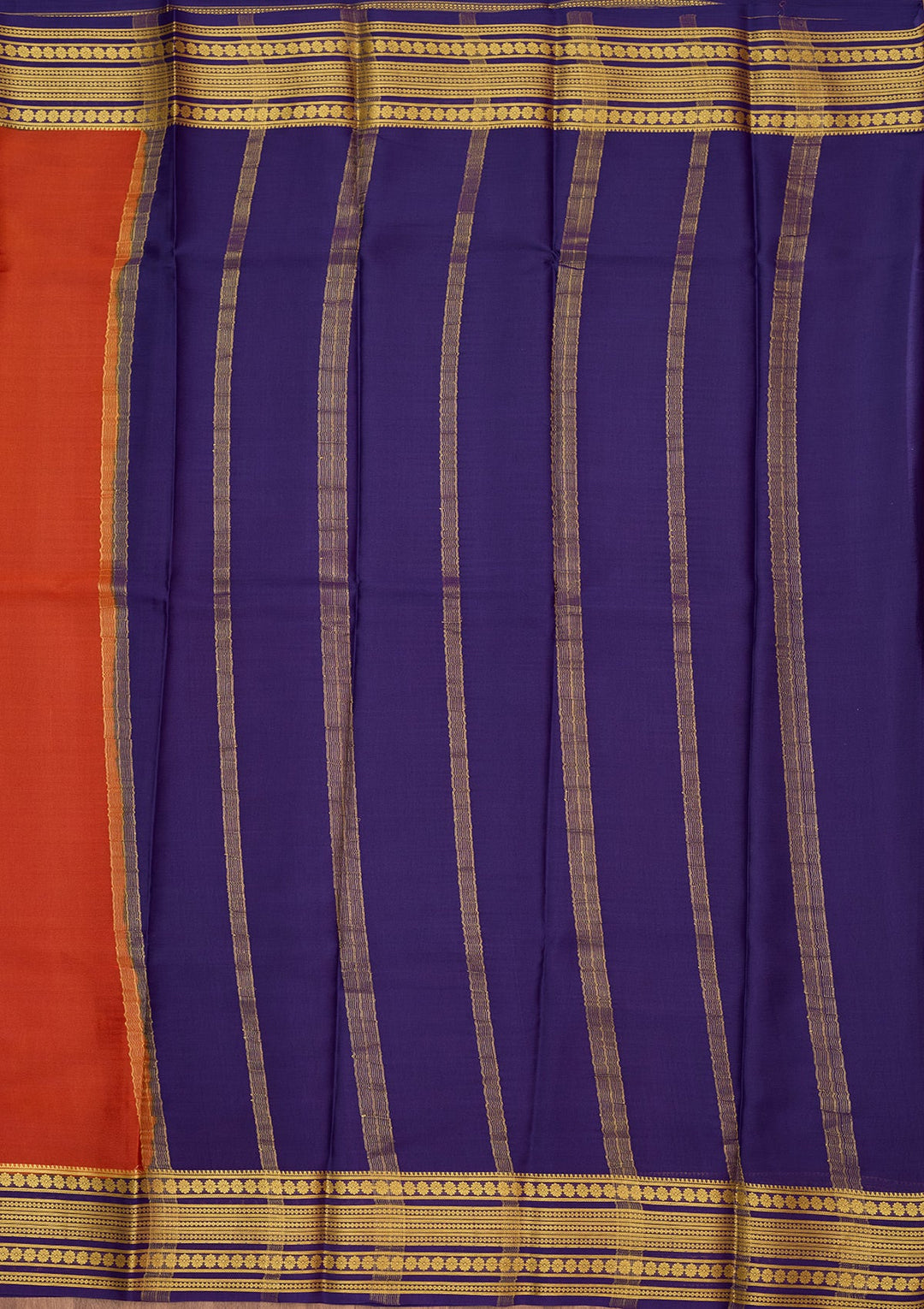 Red Zariwork Pure Crepe Silk Saree-Koskii