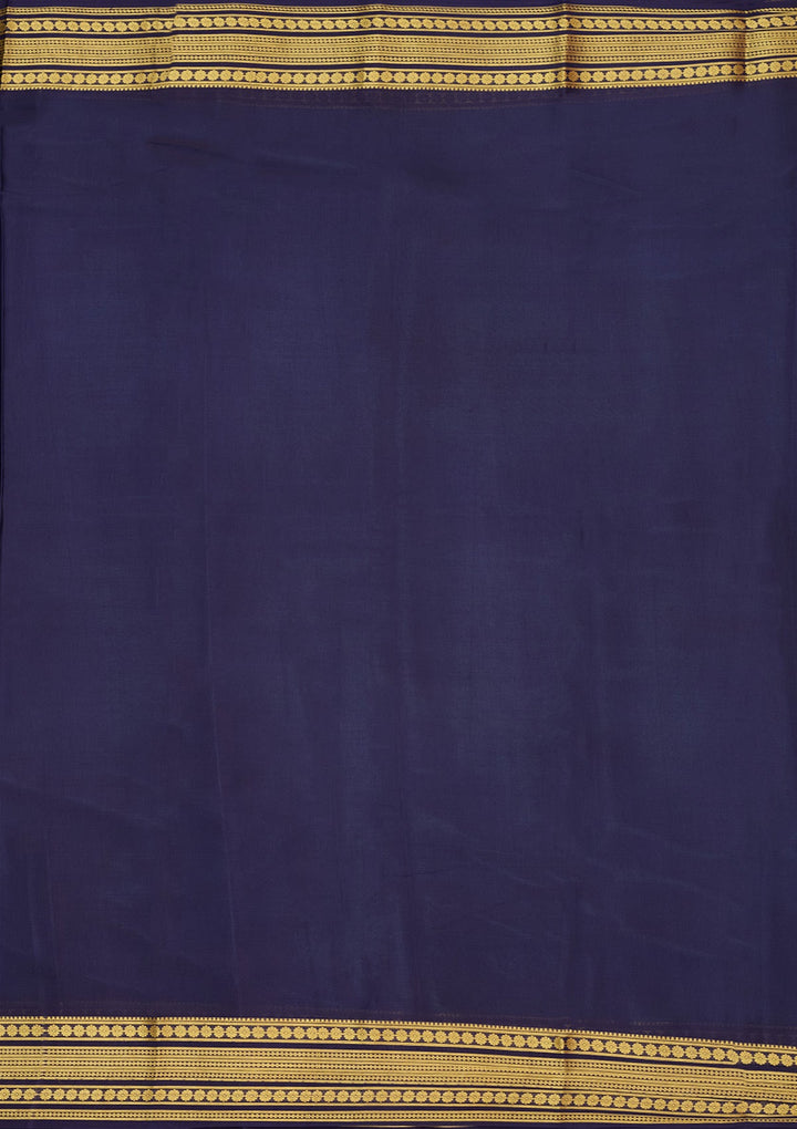 Sky Blue Zariwork Pure Crepe Silk Saree-Koskii