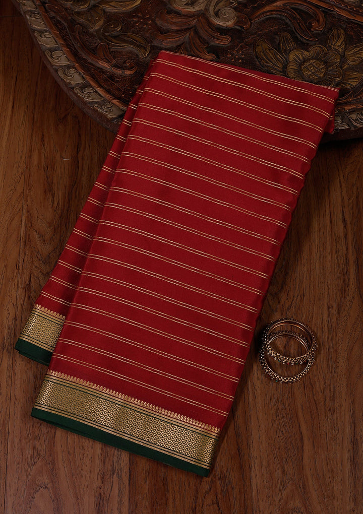 Brown Zariwork Pure Crepe Silk Saree_koskii