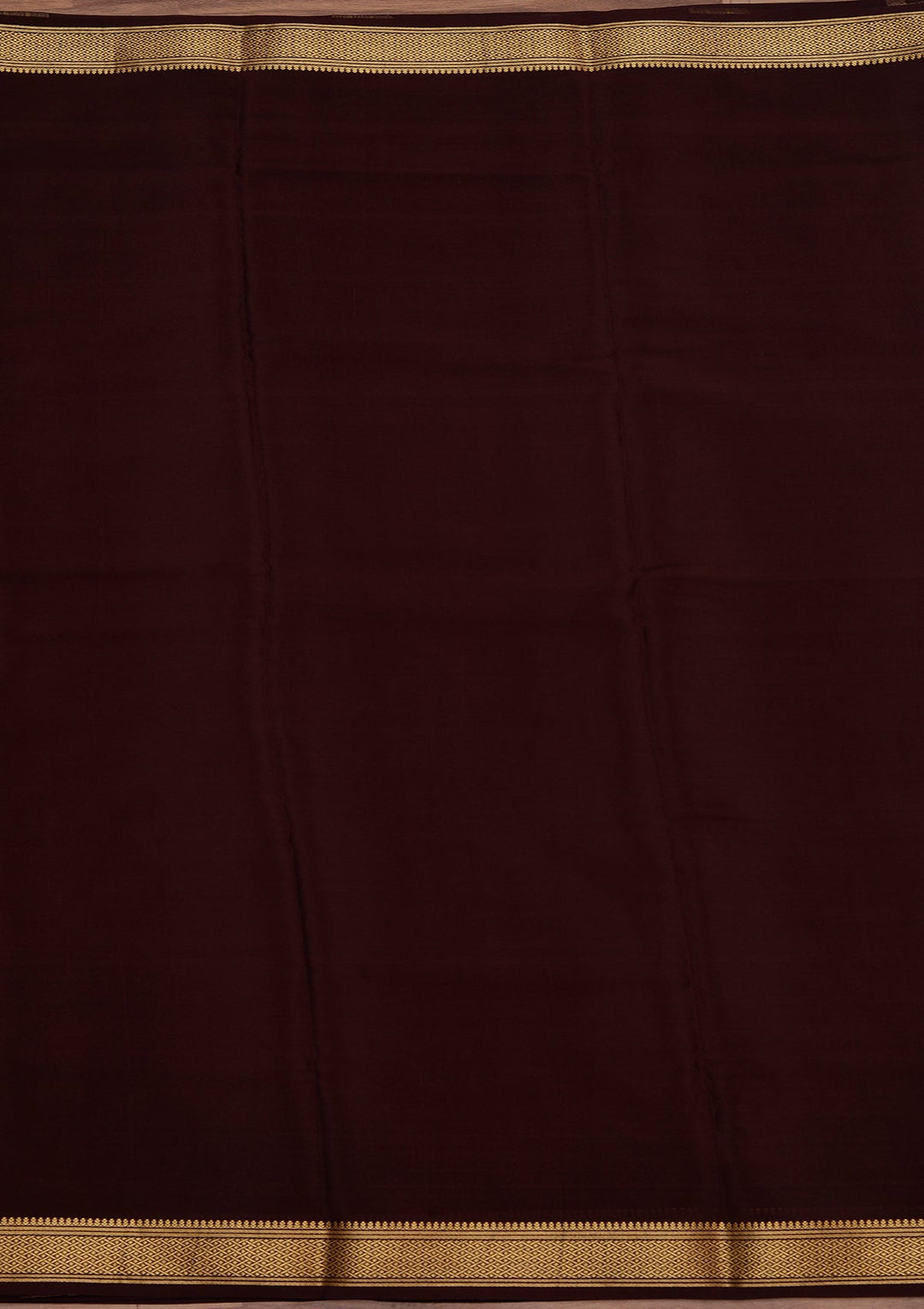 Cream Zariwork Pure Crepe Silk Saree_koskii